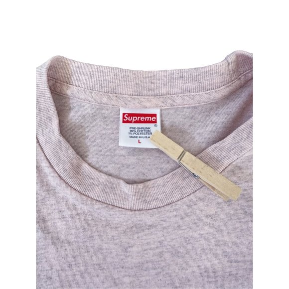 Vintage Supreme Pink Graphic Print Crewneck Tee | Size Large - Picture 3 of 4